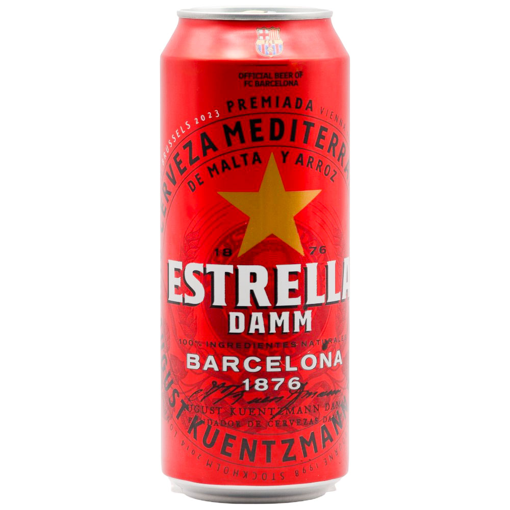 ლუდი Estrella Damm (ქილა) 5.4% - 0.5ლ